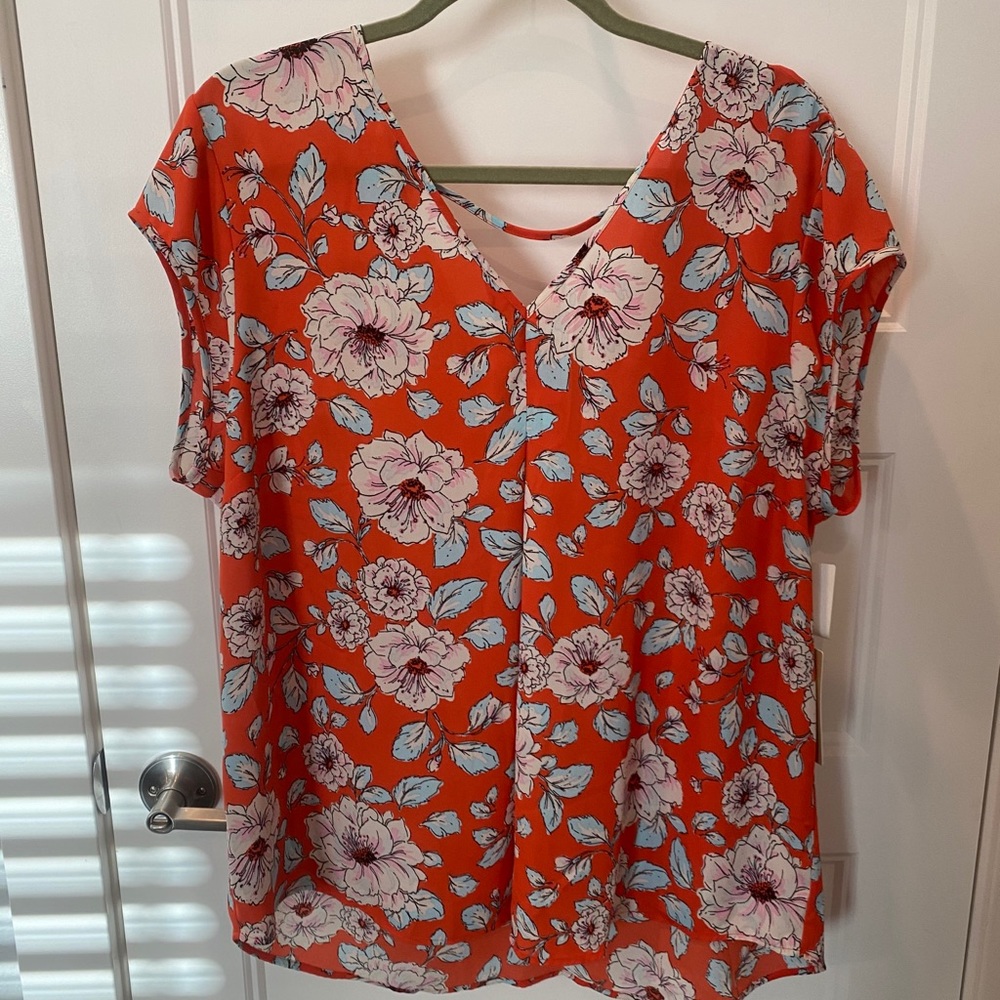 Sheer Floral Top
